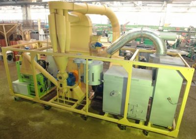 Мобильный брикетный завод 0.4 т/час с гидравлическим прессом UMP